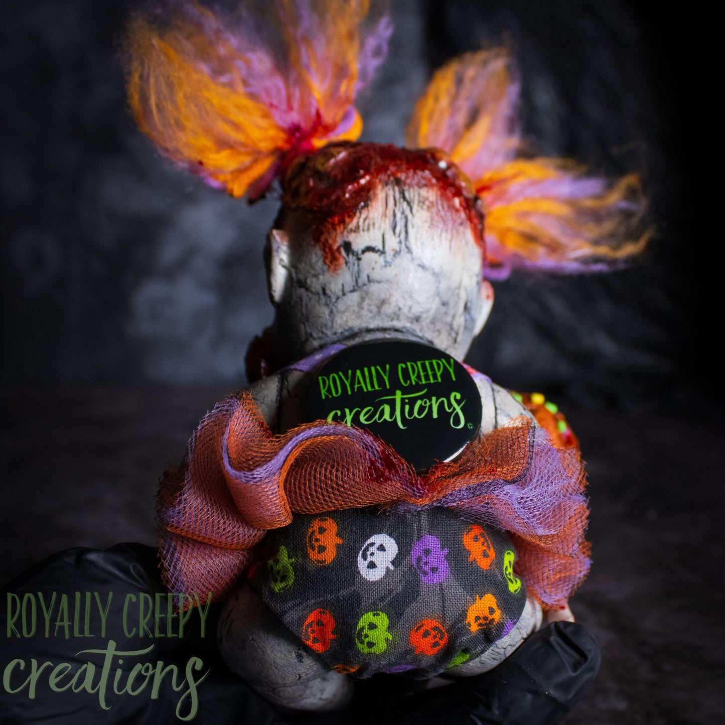 Candy Corn Calamity Clown Baby