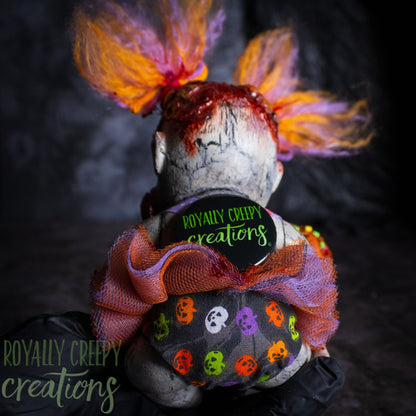 Candy Corn Calamity Clown Baby