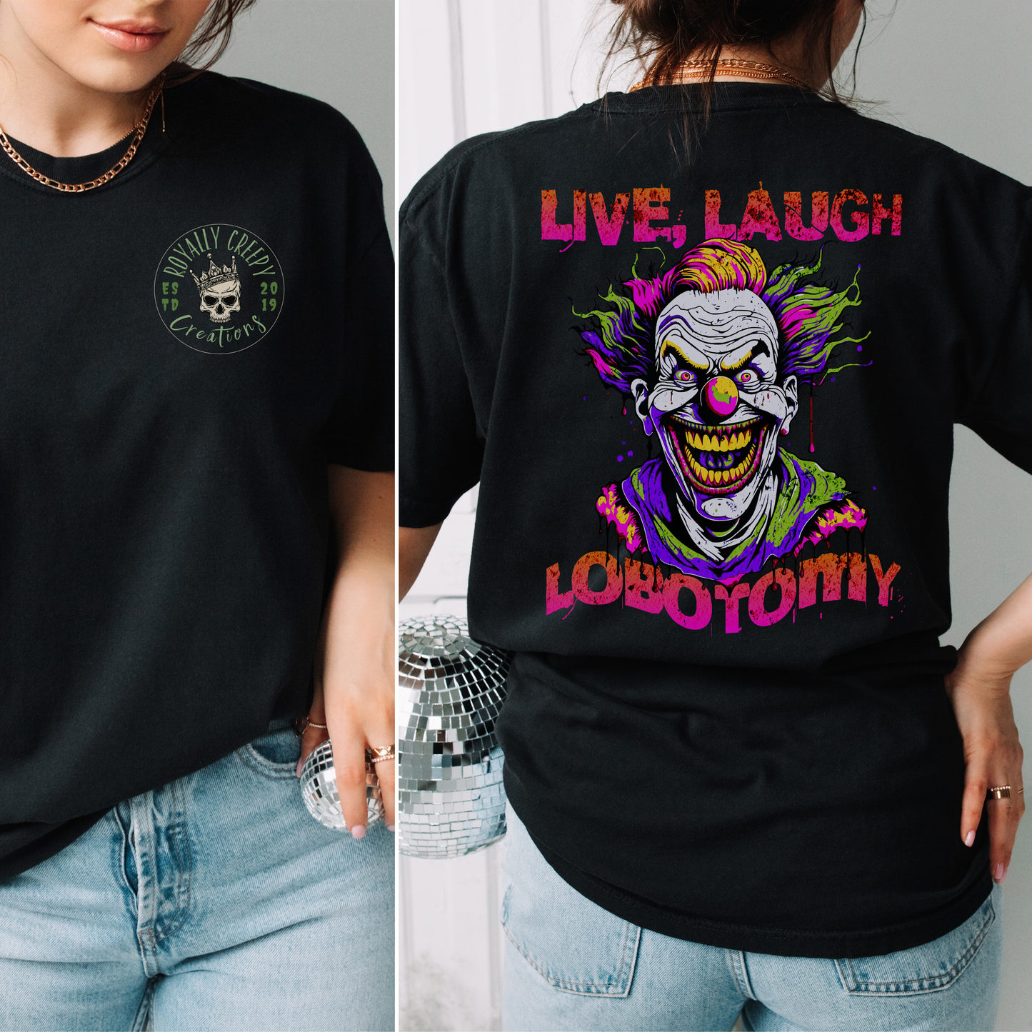Live, Laugh, Lobotomy Back Tee