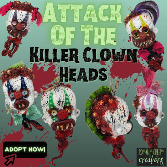 Killer Clown Ornaments