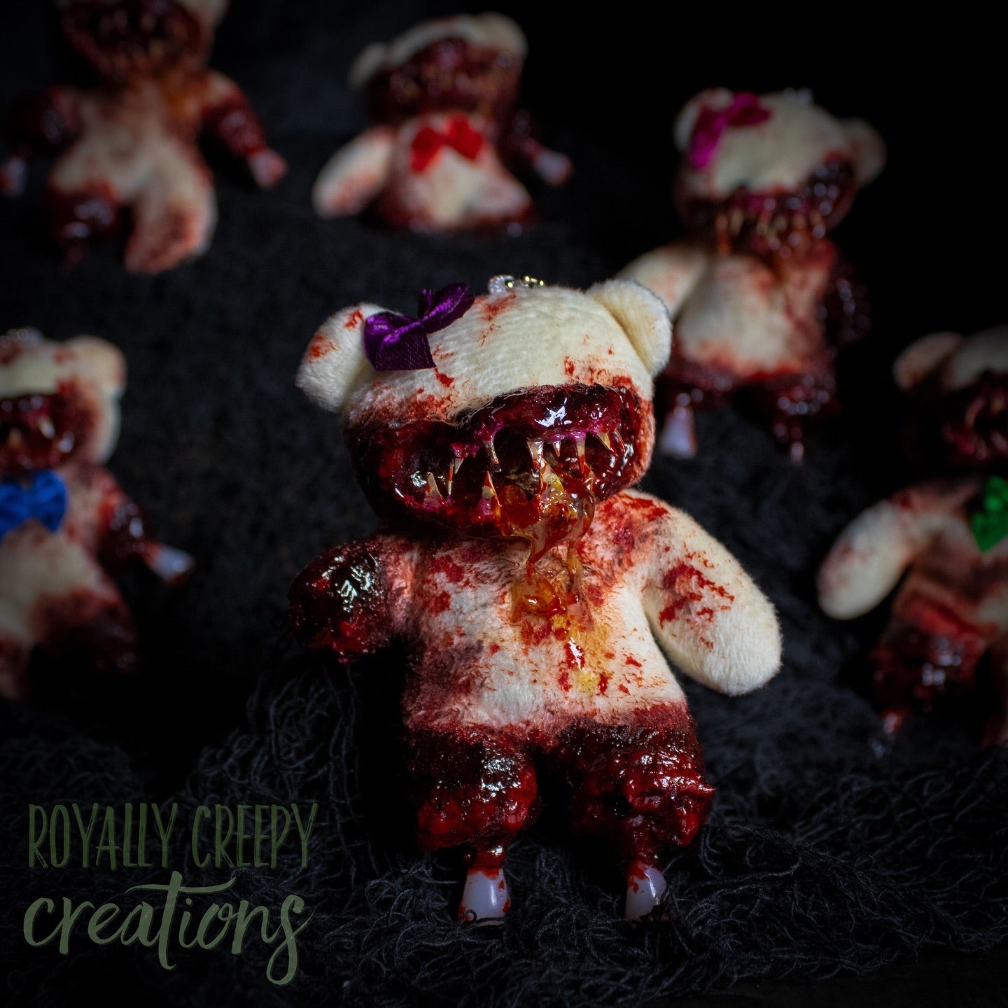 Creepy Bear Keychains