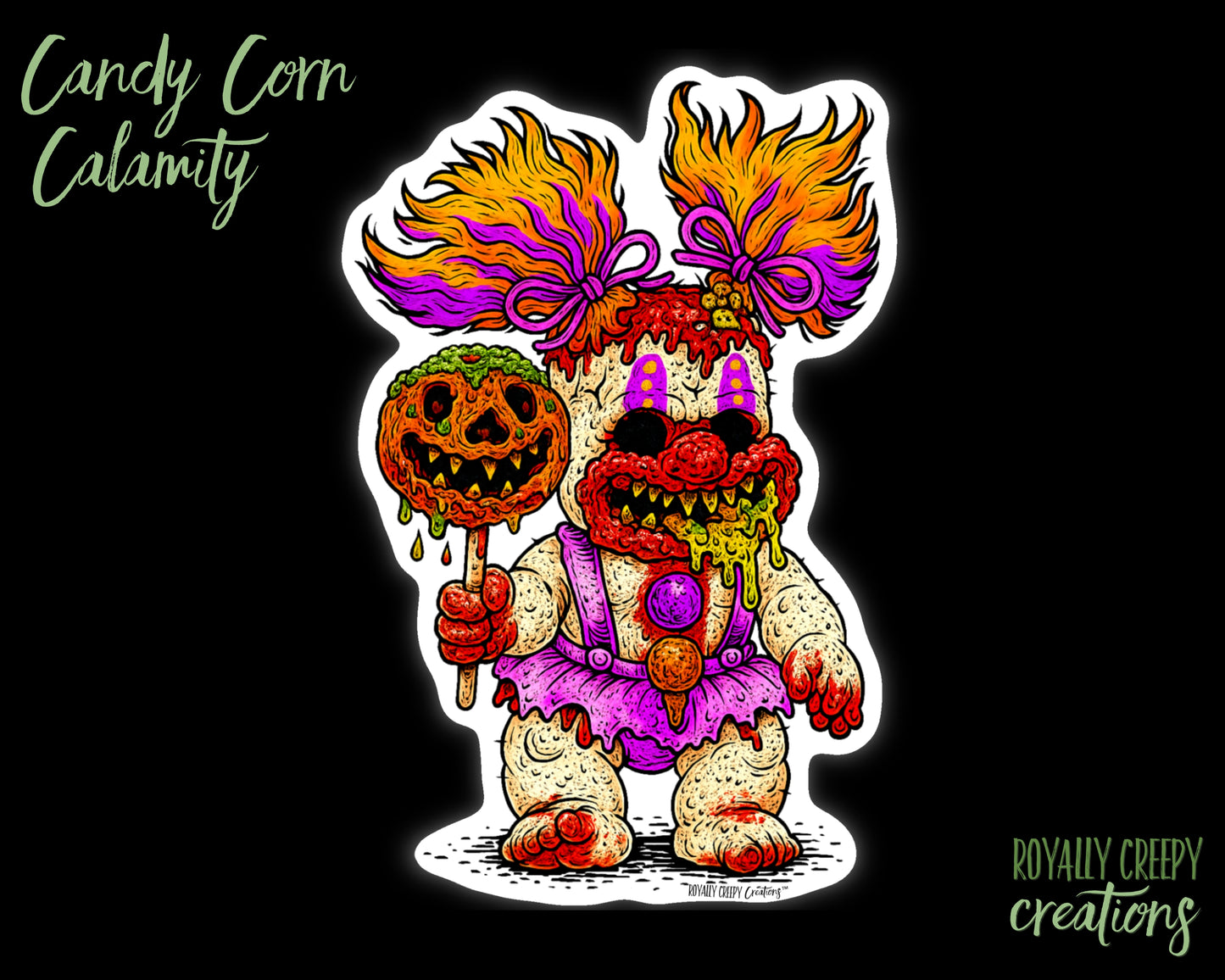 Candy Corn Calamity Sticker