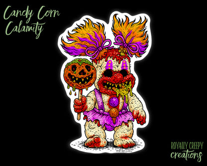 Candy Corn Calamity Sticker