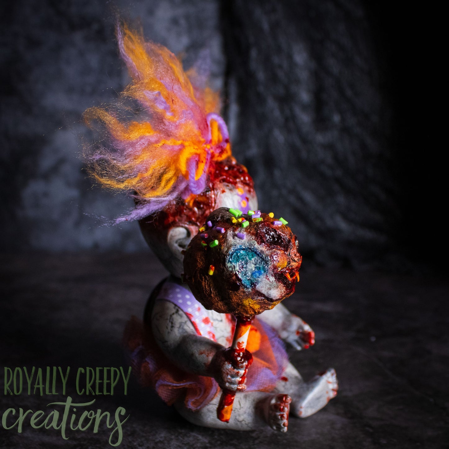 Candy Corn Calamity Clown Baby
