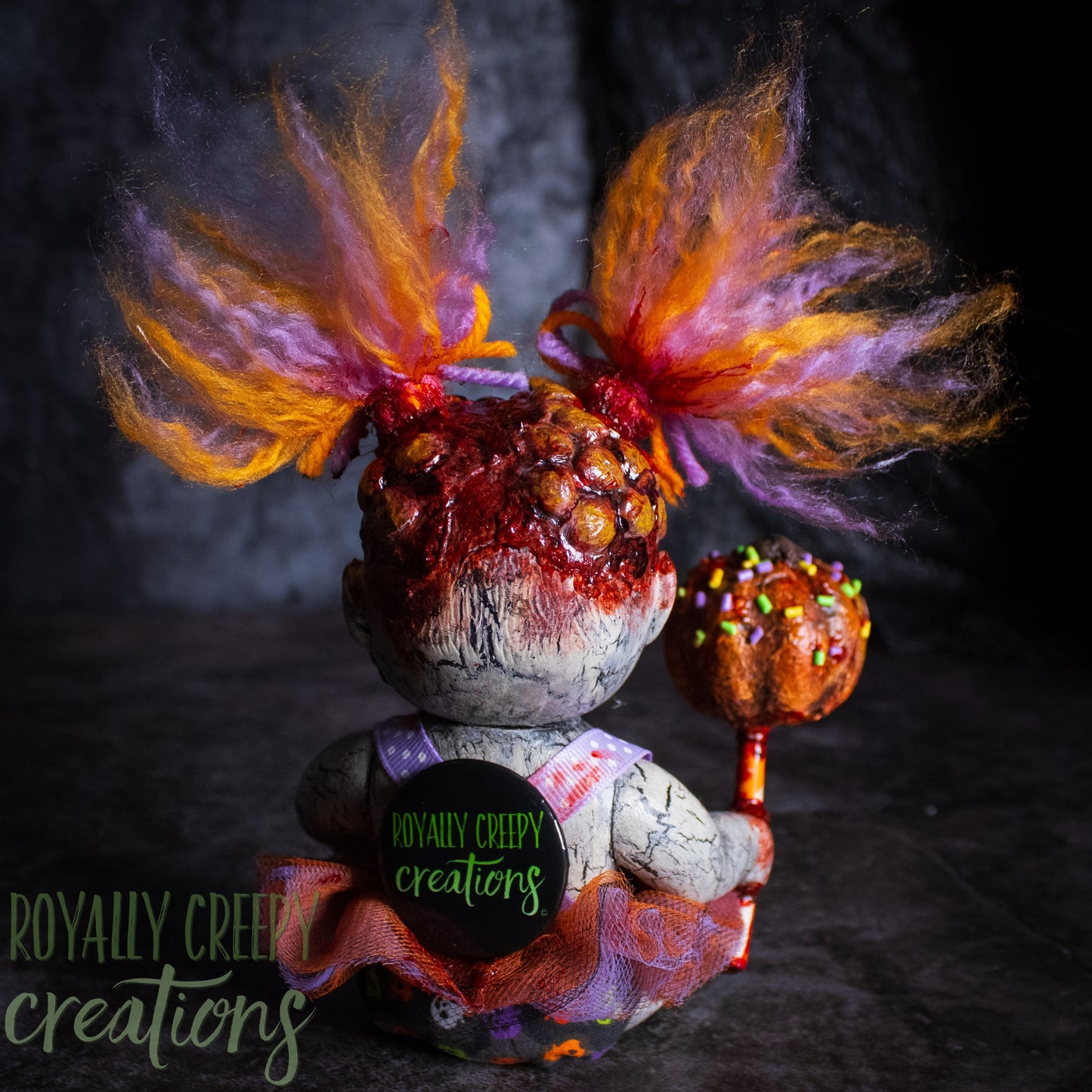 Candy Corn Calamity Clown Baby
